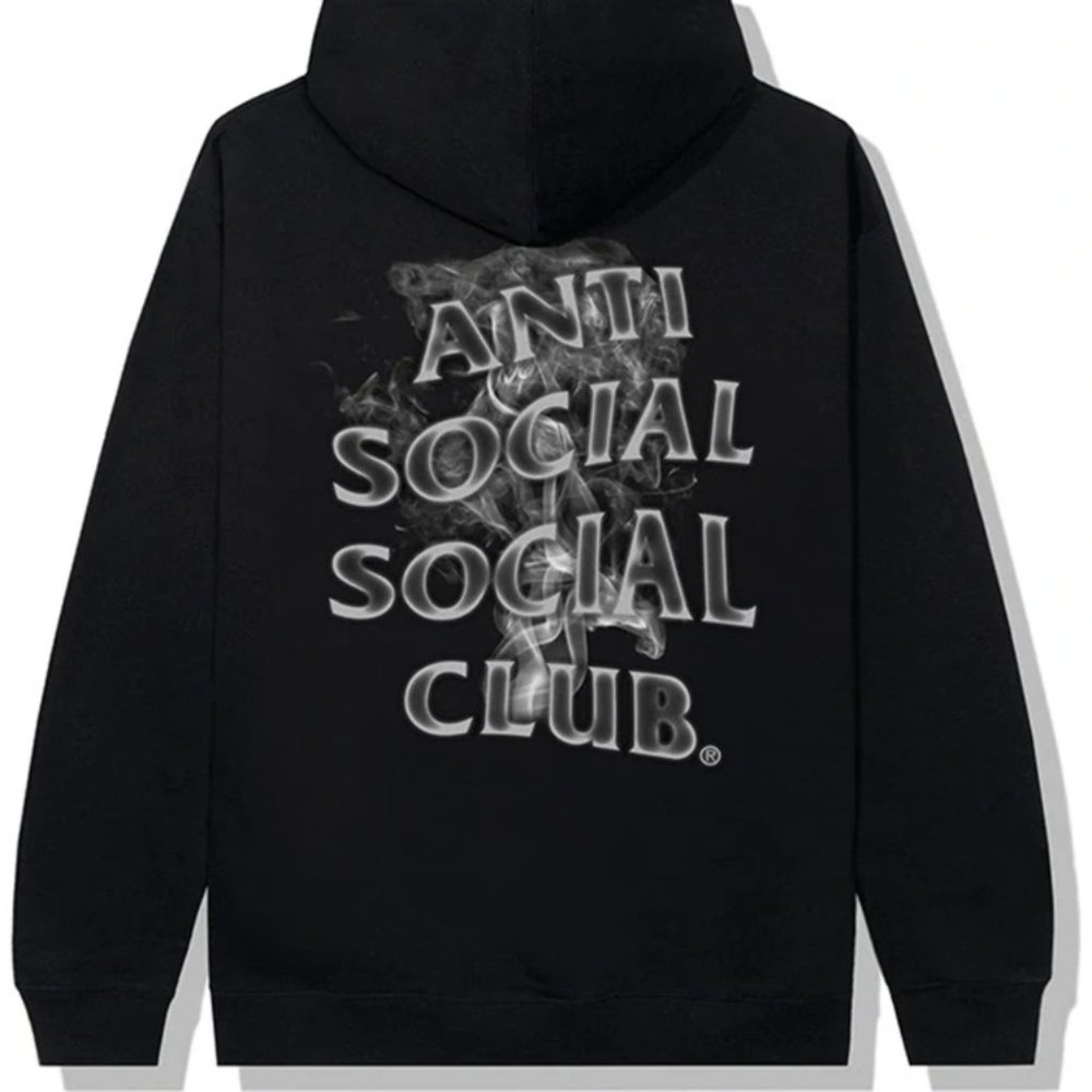 Anti Social Social Club Burnouts Black Hoodie ASSC DS New